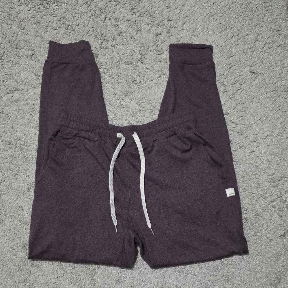 Vuori Women's Performance Jogger Dreamknit Pants Purple Smoked Plum Heather XS - Picture 4 of 9